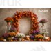 Tło fotograficzne „Jesienny łuk pełen kwiatów” | J_272 Tło fotograficzne „Jesienny łuk pełen kwiatów” | J_272